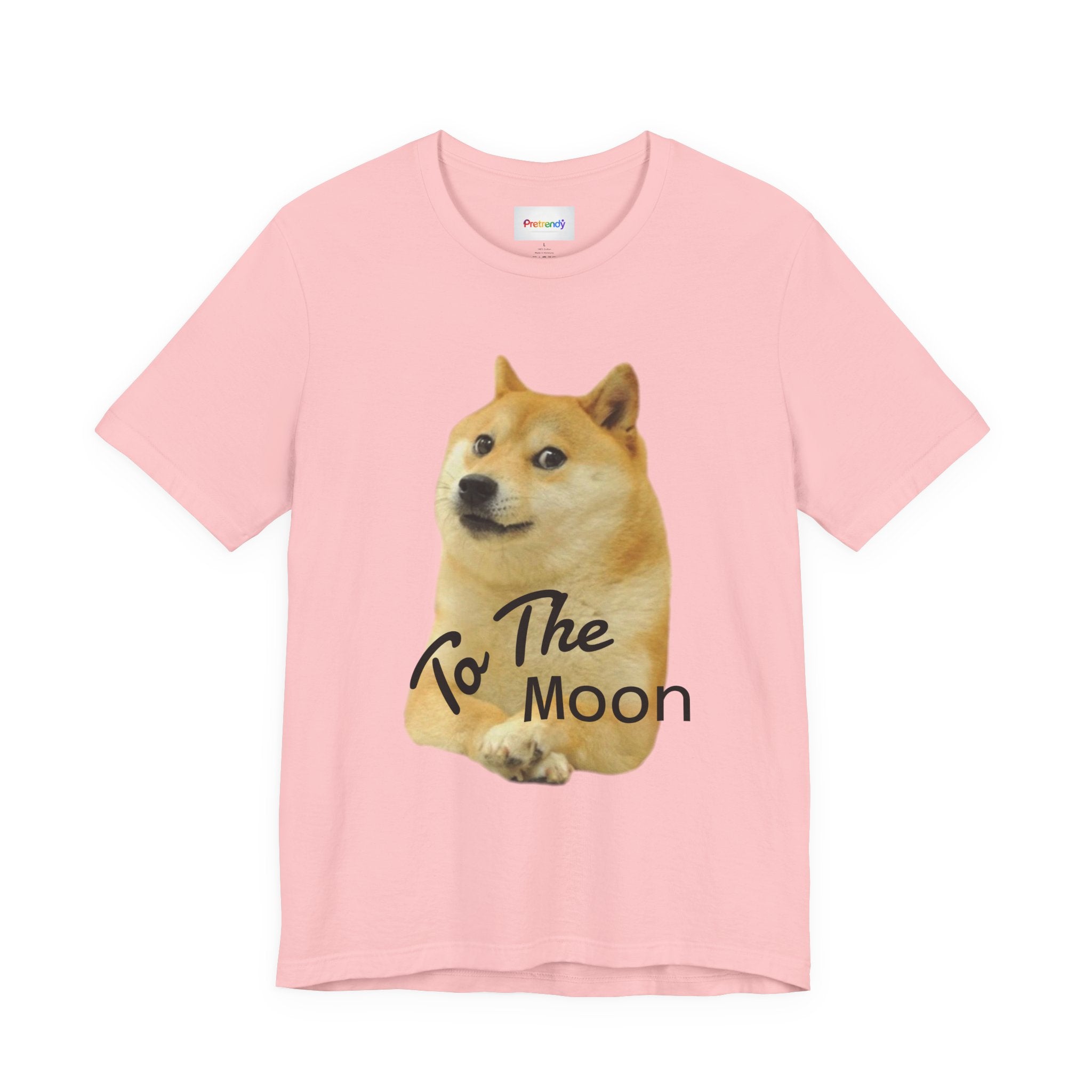 Doge "To The Moon" T‑Shirt — Funny Crypto Meme Tee