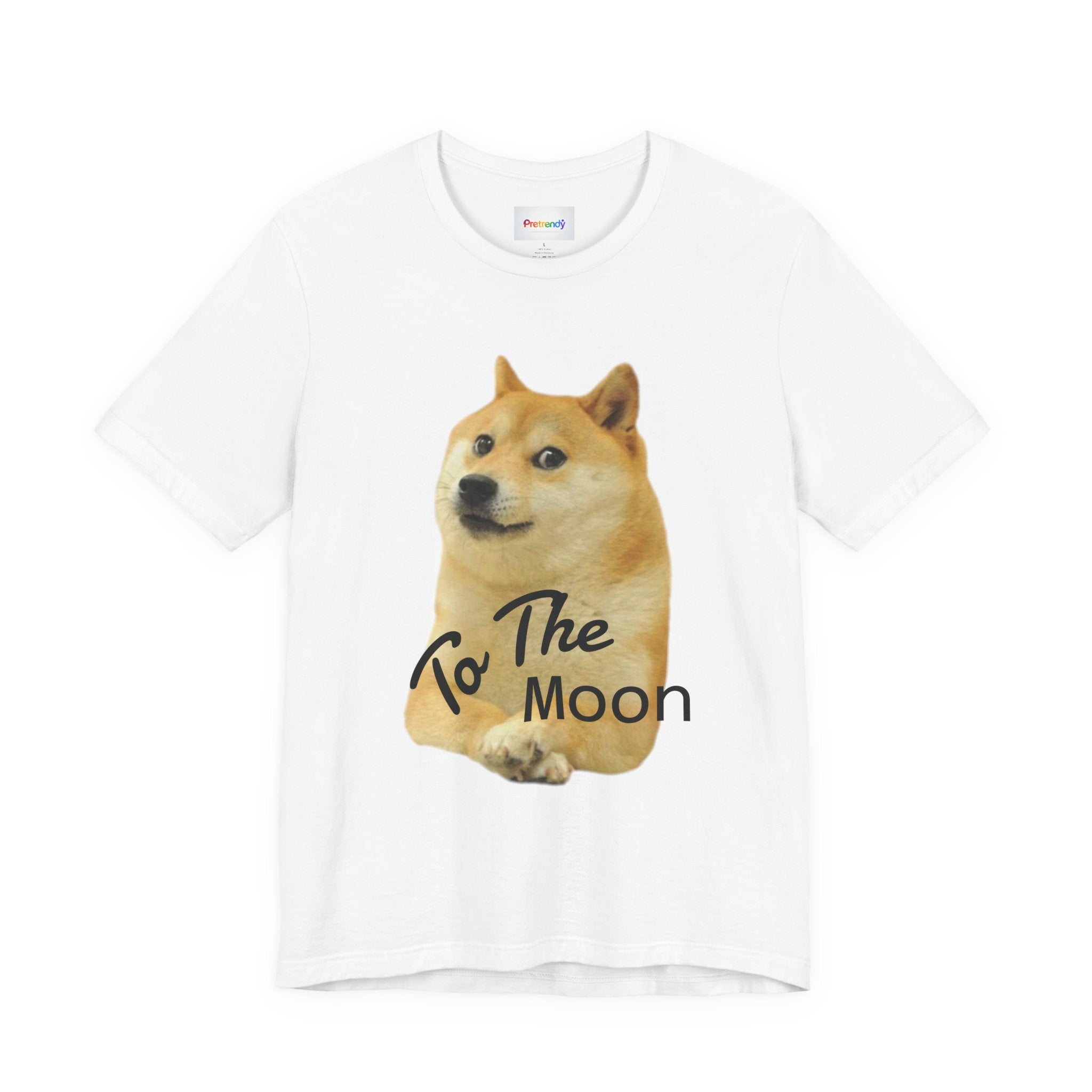 Doge "To The Moon" T‑Shirt — Funny Crypto Meme Tee