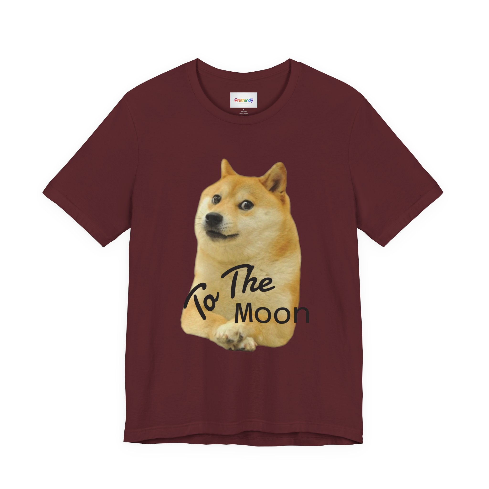 Doge "To The Moon" T‑Shirt — Funny Crypto Meme Tee