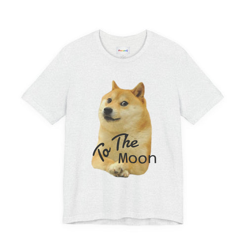 Doge "To The Moon" T‑Shirt — Funny Crypto Meme Tee