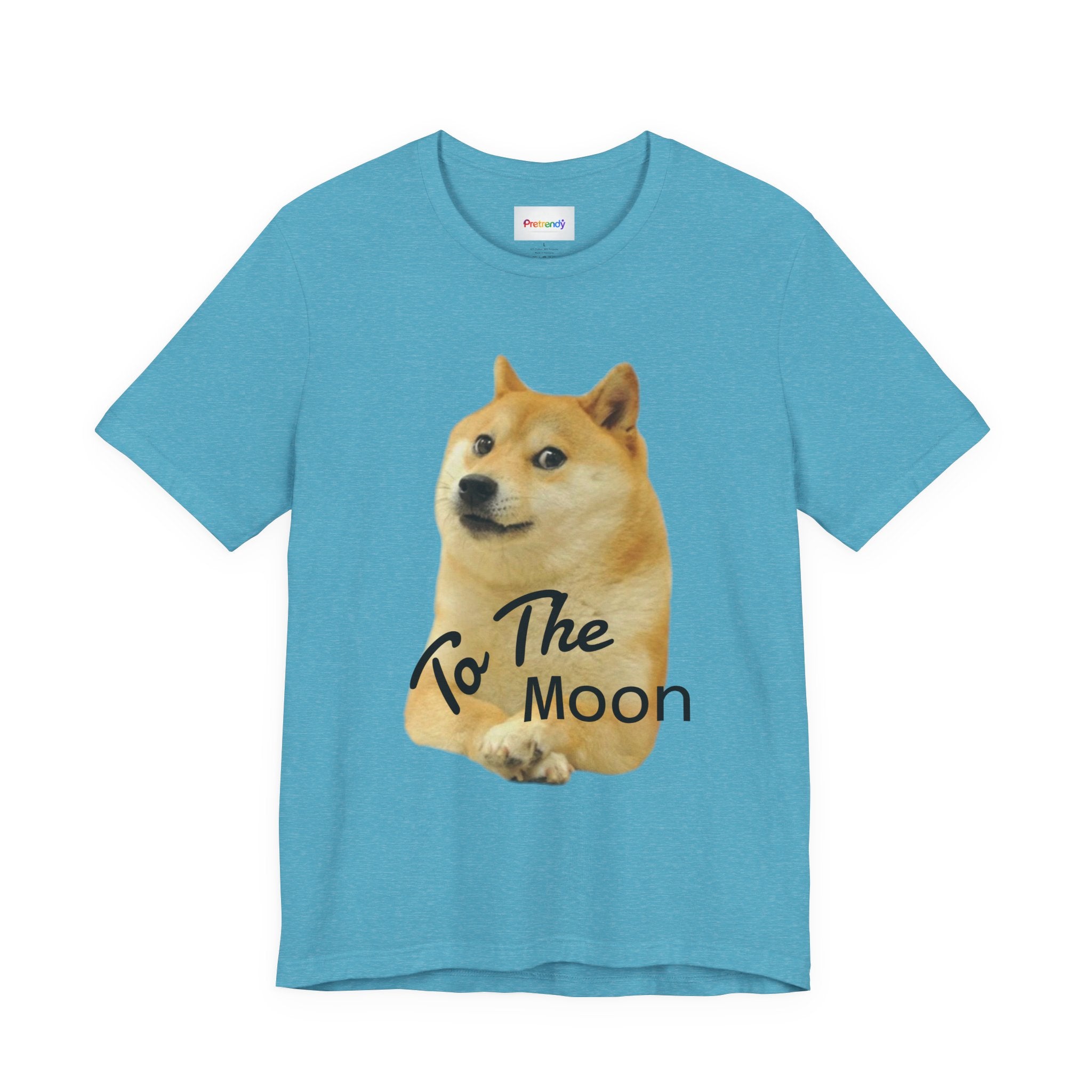 Doge "To The Moon" T‑Shirt — Funny Crypto Meme Tee