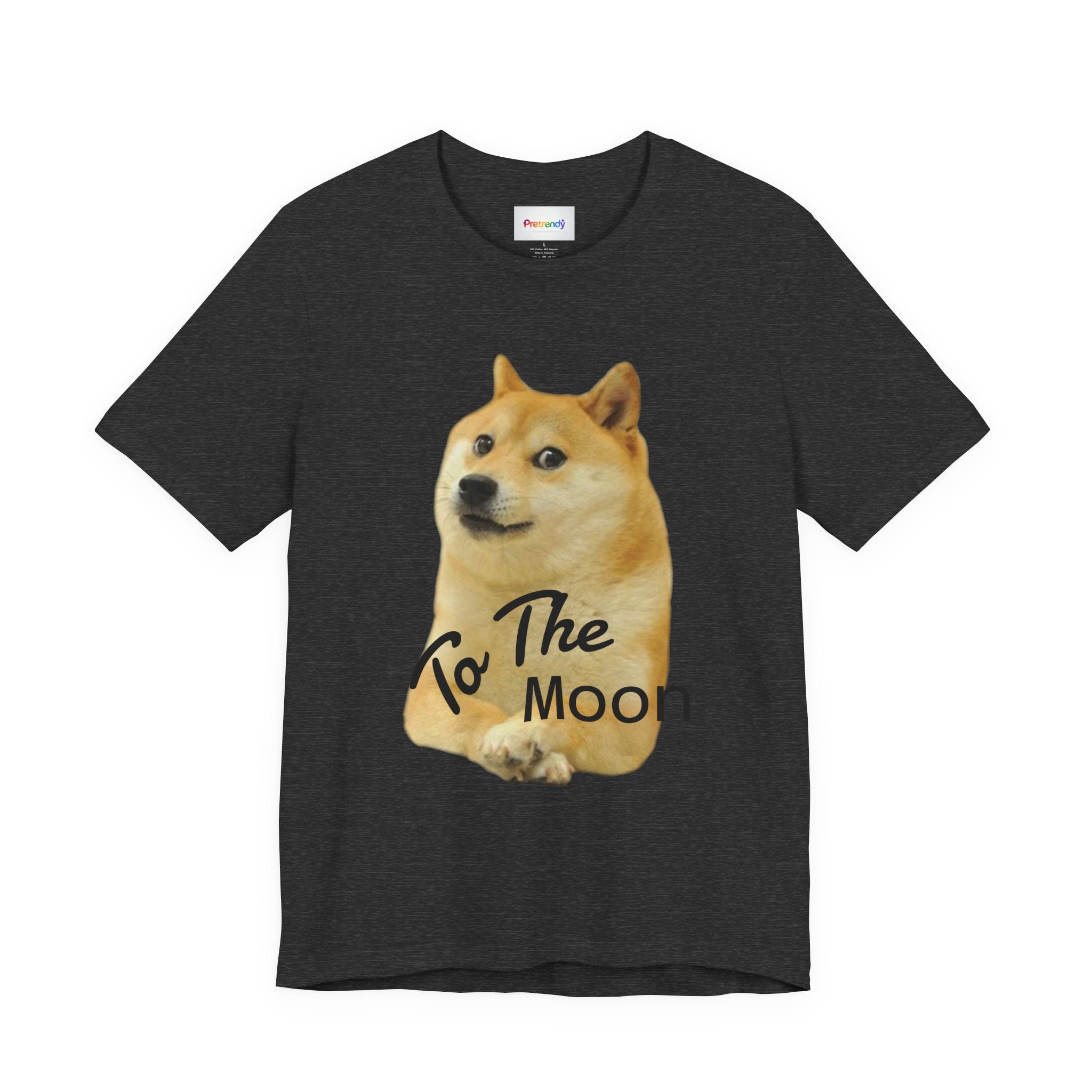 Doge "To The Moon" T‑Shirt — Funny Crypto Meme Tee