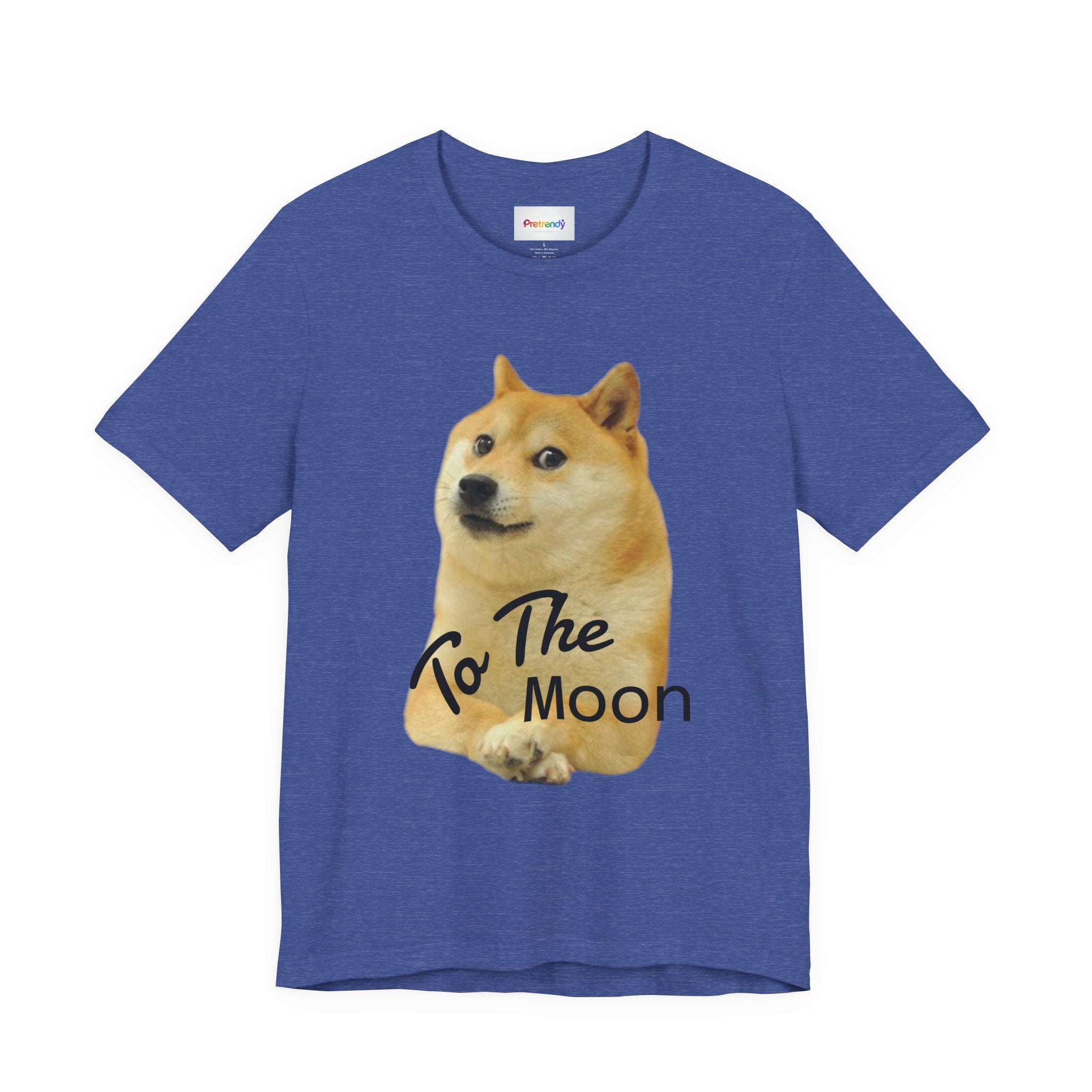 Doge "To The Moon" T‑Shirt — Funny Crypto Meme Tee