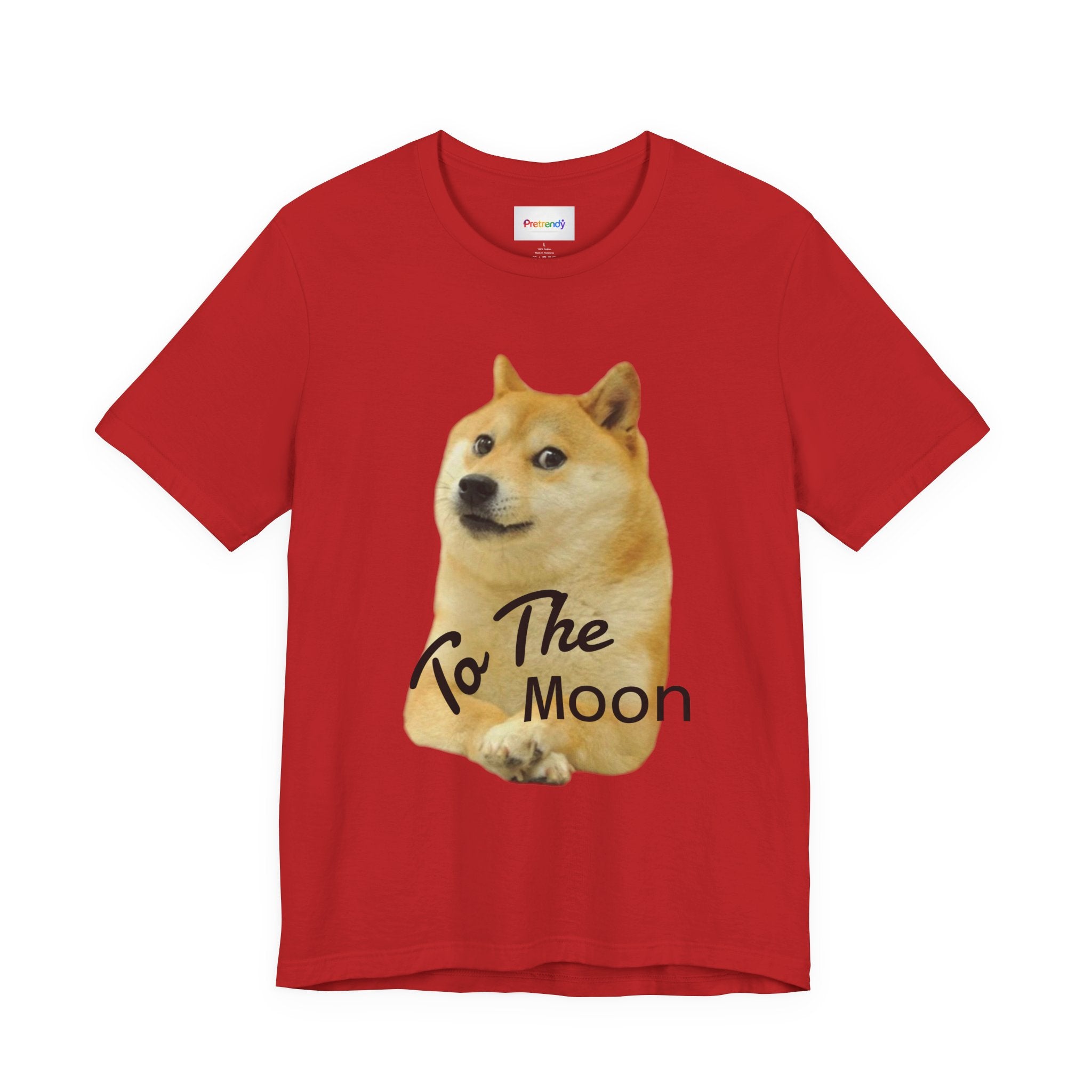 Doge "To The Moon" T‑Shirt — Funny Crypto Meme Tee