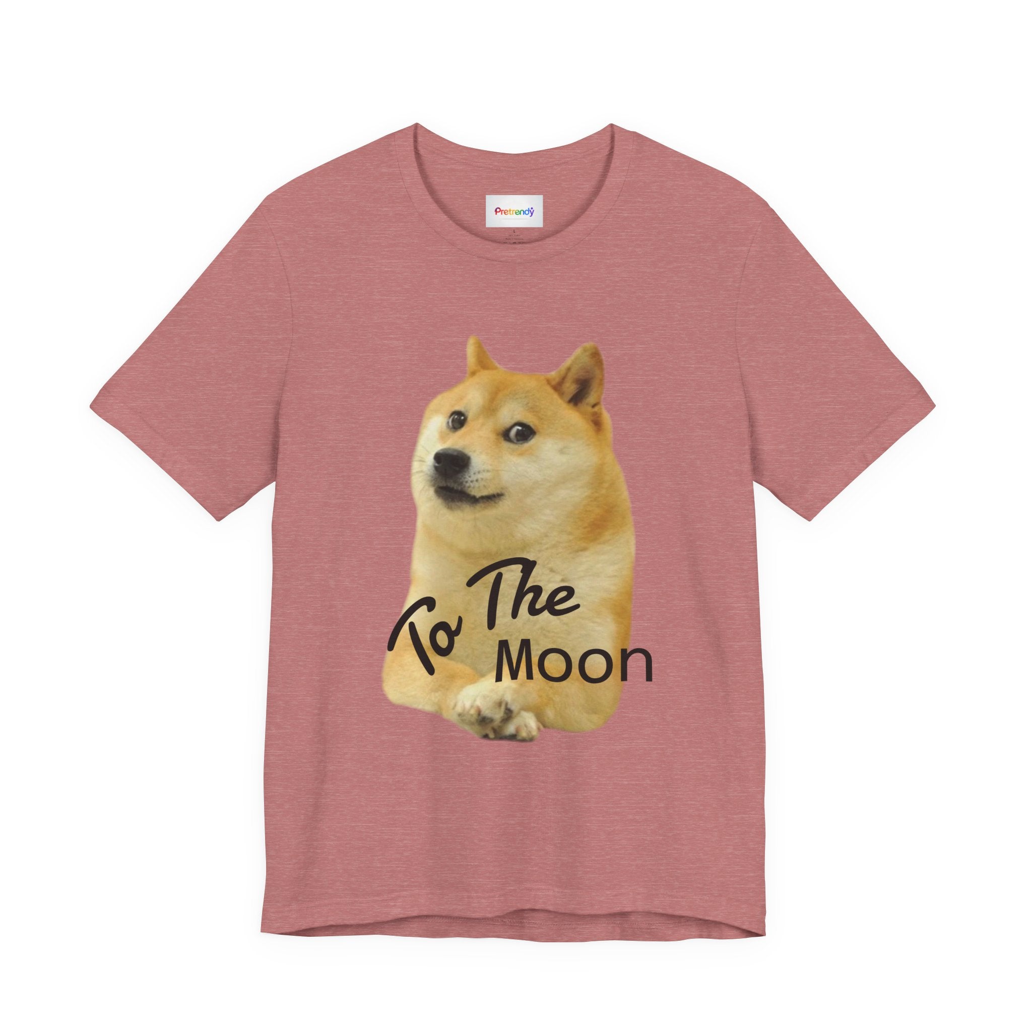 Doge "To The Moon" T‑Shirt — Funny Crypto Meme Tee